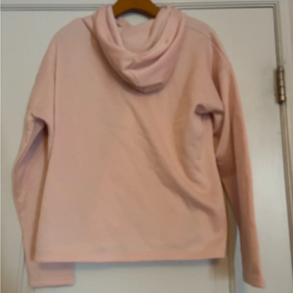 Rae Dunn Pink Hoodie with Wine Down Print. Medium. - Picture 2 of 5